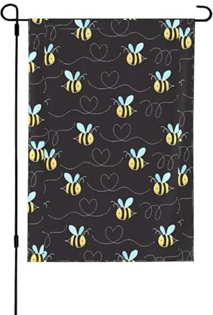 YzgWjBhd Drapeau vertical double face de qualité supérieure pour maison bourdon - Décoration saisonnière - 71,1 x 101,6 cm