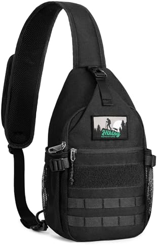 HALOVIE Taktische Brusttasche Anti Diebstahl Umhängetasche Crossbody Sling Bag Schultertasche zum Sport Outdoor Reisen