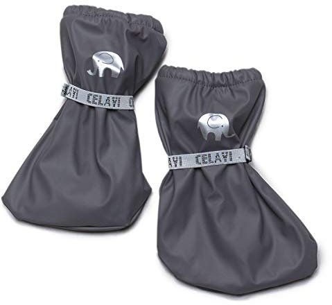 CELAVI Thermo Füßlinge Regenfüßlinge Fleece Matschfüßlinge wasserdicht (1 (17 cm), grau)