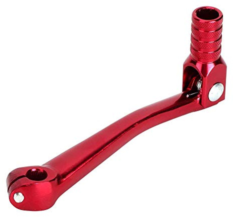 Motorrad Schalthebel Klappschalthebel, Universal CNC Aluminium Alloy Folding Schalthebel Motorrad Modifikation Zubehör Teil 5,9x2,5 Zoll(Red)