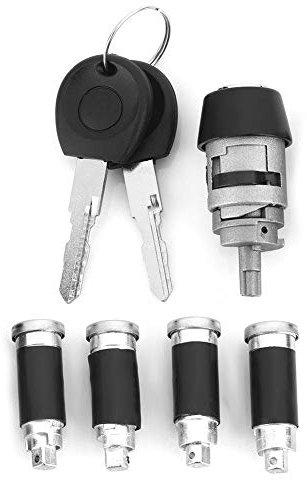 türschloss fahrerseite vorne Links schließzylinder für Zündschloss Schlüssel Zündschloss für T4 1990-2003 357905855A 357905855B Zylinder