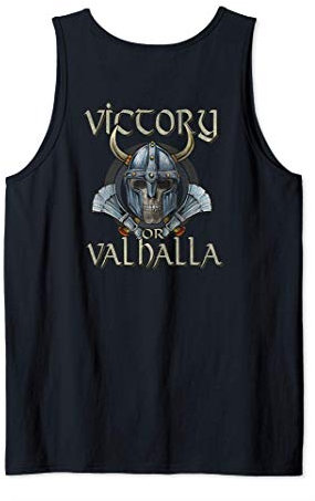 Viking Warrior Victory o Valhalla - Ascia con teschio Canotta