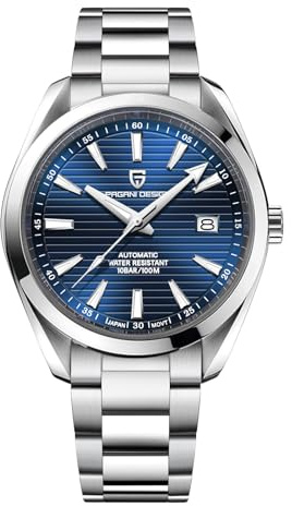 Pagani Design Herren Automatikuhr Japan Uhrwerk Saphirglas Edelstahlarmband 100 Meter wasserdicht Sportuhr…