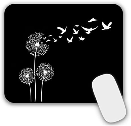 AOKSUNOVA Mauspad Klein Mousepad Maus pad mit Motiv Schwarz | Mauspad mit Motiv, Kleines Mousepad 24 x 20 cm, Rutschfeste Unterseite für Gaming, Büro und Homeoffice