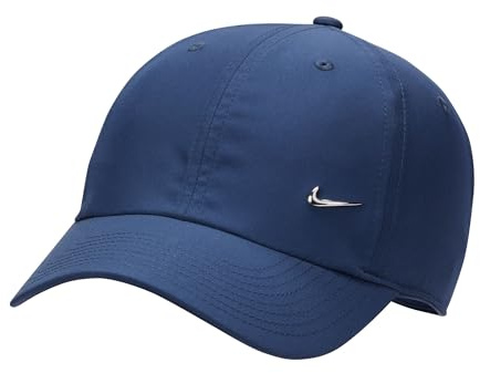 NIKE Unisex Club Keps, Midnight Navy/Metallic Silver, L