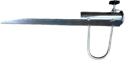 GLG DISTRIBUZIONE SRL Life is Picchetto in Acciaio 45 cm per ombrellone da Spiaggia palo Massimo 38mm e Pietre Sabbia Mare con Punta Ombrelloni Regolabile