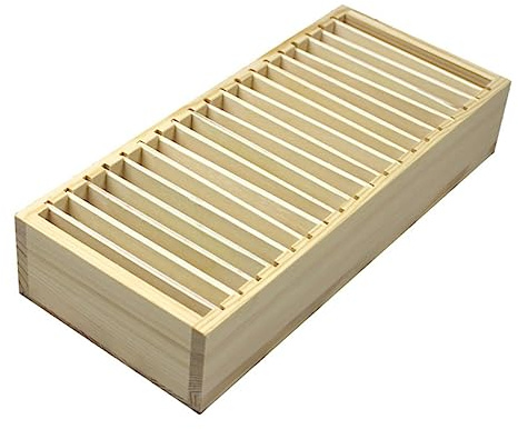 SHINEOFI Visitenkartenbox Holz Mit Abnehmbarem Fach Kompakte Karteikarten Aufbewahrungsbox Für Büro Zuhause Und Wohnheim Vielseitiger Kartenhalter Organizer
