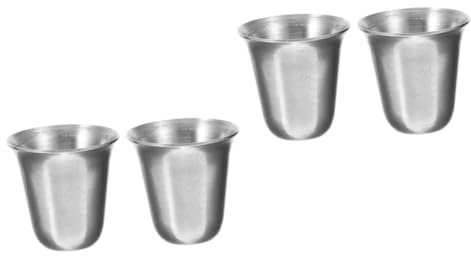 PRETYZOOM 4 Pièces Calice En Métal Tasse Religieuse Tasse De Communion En Acier Pour Église À De Communion De Communion En Acier Inoxydable En Métal Religieuse