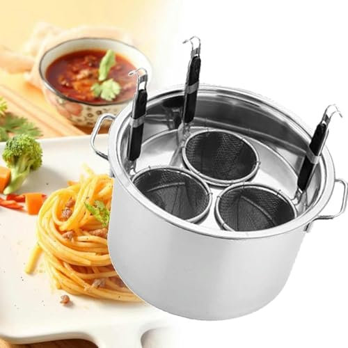 AFLEPCBRQ Ollas para Pasta Cocina Comercial de Espaguetis de Acero Inoxidable, Juego de Utensilios de Cocina para Espaguetis, Olla de Utensilios de Cocina para Espaguetis de Acero inoxidable-1pc
