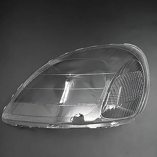 LJWAN Autoscheinwerferabdeckung für Toyota Yaris 1999-2002, Scheinwerferglasabdeckung Auto Scheinwerfer Scheinwerfer Frontscheinwerfer Objektivschale,Left
