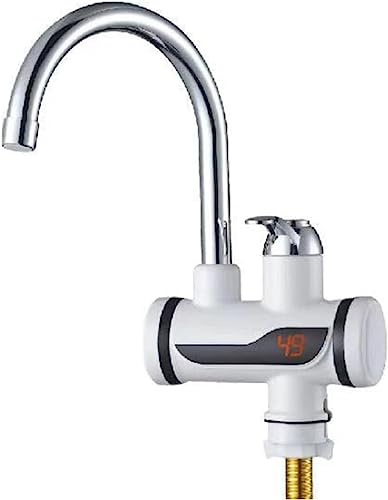 Leilaohu Robinet de Chauffe-Eau, Chauffe-Eau électrique instantané sans réservoir 2500 W sous débit avec Affichage numérique LED, Robinet de Chauffage Rapide