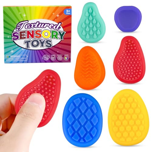 6pc Sensorik Activity Silicone Fidget Toy,Sensorik Spielzeug,Autismus Spielzeug,Wird Zur Beruhigung Von AngstzustäNden, ADHS Und Autistischen Kindern Verwendet.