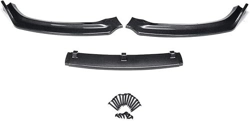 HAIYUN Auto Frontspoiler, für Audi A4 B9 Sedan 2017 2018, Kohlefaser Frontstoßstange Splitter Lip Body Kit Splitter Antikollision Auto Zubehör