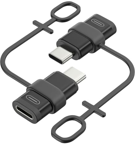 MoKo 36W Lightning to USB C Adapter für iPhone 17 Air 16 15 Pro Max Plus Galaxy,iPad -NOT for EarPods/Headphones/OTG, 2Pack USB-C to Lightning Adapter ONLY for Fast Charging/Data Sync, Black
