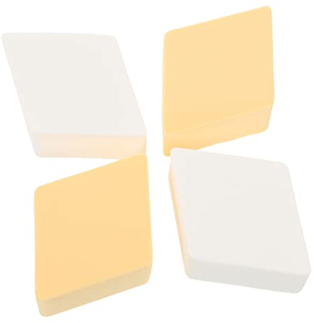 NOLITOY Spugnetta per Trucco da Donna 4 Pezzi Cuore Non Lattice Piccole Spugne Cosmetiche Morbide per Fondotinta Cipria e Correttore Uso Quotidiano