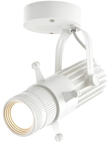 LED regolabile apertura forma riflettore, bianco 5w soffitto scrivania o parete lampada accento, 3000K superficie montata luce spot per concerto museo galleria d'arte mostra arte direzionale