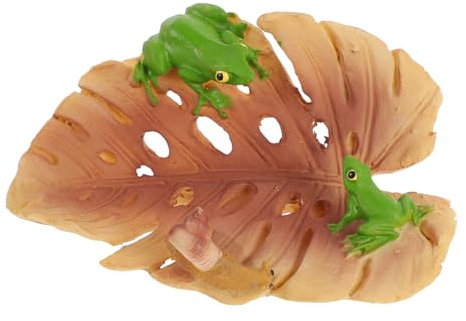 BAZEITFLOW Statua Decorativa Di Rana Resina Ornamento Da Giardino Unico Per Cortile Statuetta Di Animali Per Esterni Decorazione Da Tavolo Focal Point Di Charm e