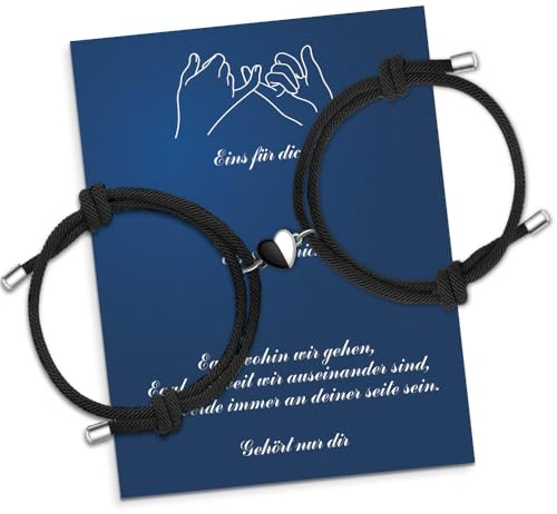 Pärchen Armband Magnet - Partner Armband Für Fernbeziehung, Geschenke Für Freund Weihnachten, Sein Und Sie Valentinstag, Päär Geschenk Für Paare