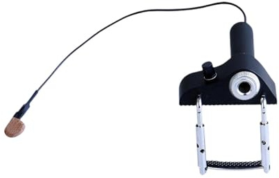 Pastilla de micrófono de contacto piezoeléctrico con control de volumen, pastilla de violín inalámbrica portátil profesional con cable para guitarras, mandolina, banjo, bajo