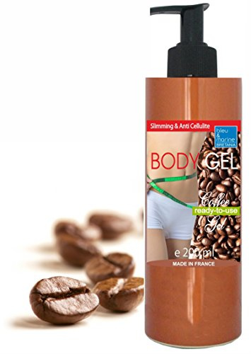 Gel de Café y Algas para Tratamiento Corporal Adelgazante & Anticellulítico. Ayuda a la Pérdida de Peso. Gel Cuerpo Detox y Drenante - 200 ml (Dispensador)