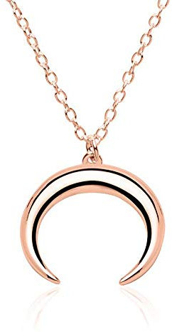 Kette Halbmond für Damen aus Sterlingsilber (Rose)