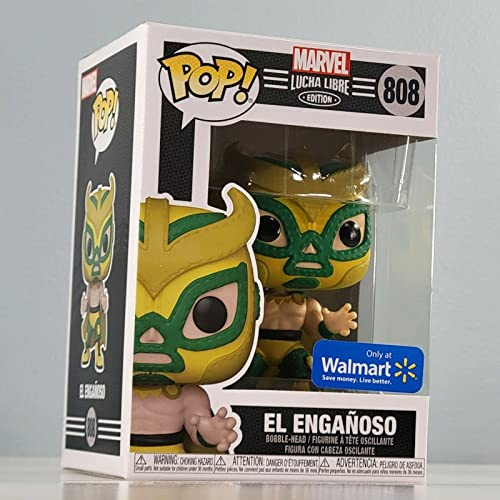 Lucha Libre Marvel Edition El Enganoso Pop! Vinyl Bobble-Head Collectible Toy Figure - Exclusive