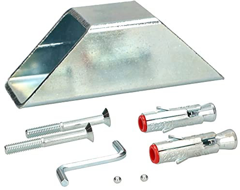 KOTARBAU® Ancoraggio di fissaggio per calcestruzzo per ancoraggio al suolo per bicicletta e moto zincato