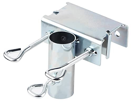 efuturetime Supporto Ombrellone da Balcone per Giardino, Porta Ombrellone Regolabile in Acciaio Zincato per Ringhiere Rettangolari, Utilizzabile per Balconi e Terrazze, Ø25-38mm