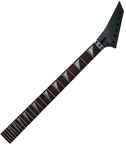 CAZARU Reverse Head Ahorn Gitarrenhals 24 Bünde für Stil Palisander Griffbrett