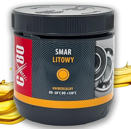 CX80 | Lithiumschmiermittel – universelles Mehrzweckfett mit EP-Zusätzen, wasser- und oxidationsbeständig, für Lager, Fahrzeuge und Maschinen, getestet nach SKF-EMCOR | 500 g Dose