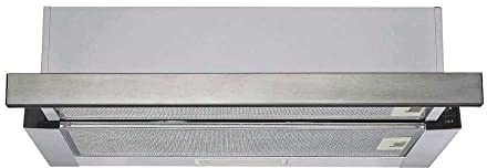 Candy Flachpaneelhaube CBT625/2X DE / 60cm Breite / 67,5W Leistung / 2 Leistungsstufen/max. Luftleistung: 332 m³/h/Abluft & Umluft/Energieeffizienz B/kostensparende LED-Leuchte/Edelstahl