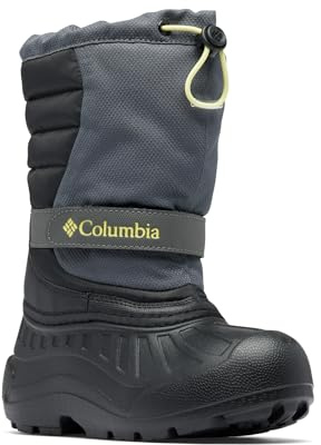 Columbia Unisex Kids' Powderbug Snowlite Boot, Dark Grey/Black, 8