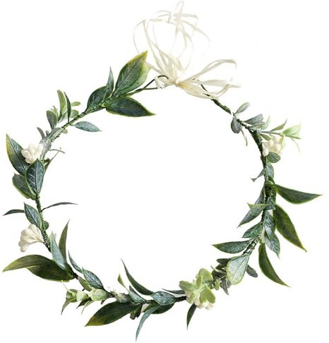 1 Stück Girlandenhaar, grüner Girlanden-Haarschmuck, Blattkopfschmuck, Kindergirlandenhaar, Damengirlande, geeignet für Hochzeiten, Aufführungen, Tänze