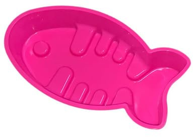 Eokoaiee Silikon-Backform für Fischkuchen, 27,9 cm, Blau