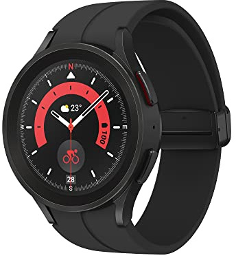 Samsung Galaxy Watch5 Pro Smartwatch Bluetooth 45 Mm, Monitoraggio Benessere, Fitness Tracker, Batteria A Lunga Durata, Nero (Ricondizionato)