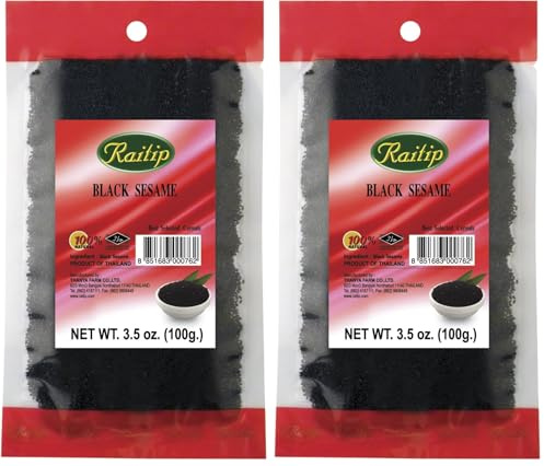 Raitip Semillas de Sésamo Negro Paquete de 2 x 100 Gr 100 g