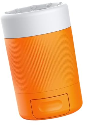 Fenteer Hundepfotenreiniger, Haustier-Fußwascher, weiche Bürste für Welpen, tragbarer Pfotenreiniger, leicht, automatischer Hundepfotenreiniger, Orange