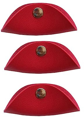 DOITOOL 3piezas Enrollador De Cables De Cuero Sintético Sujetacables Soporte Para Auriculares Organizador De Cables Cierre Metálico Diseño Delgado Portátil Para Ordenador Usb Evitar