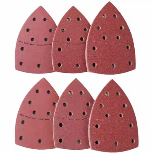60Pcs Sanding Sheets,Hook and Loop Mouse Sander Pads with 40/60/80/120/180/240 Grits,for Precision Sanding, Polishing, Model Making