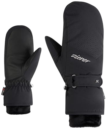 Ziener Damen KENDRIA-Z Ski-Fäustling/Wintersport | wasserdicht, Primaloft, warm, Black, 7