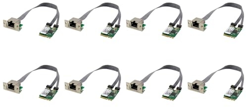 ISTOVO 8X M.2 una + e Key 2.5G Tarjeta LAN Ethernet RTL8125B Tarjeta de Red de Control Industrial Adaptador de Red PCI Express
