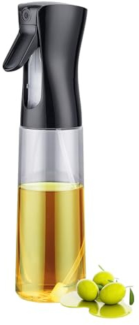 GRIFEMA 300 ml Oil Spray Bottle | Non Drip Borosilicate Glass Oil Dispenser For Kitchen And Oil Free Fryers