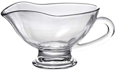 Yardwe Glass Jam Cup Saucière en Verre Sauce Sauce Pot de Condiments Bateaux Pot de Crème Louche pour Vinaigrettes Tomate Sauce D' Huile D' Olive Distributeur 210ML Restaurant Seasoning Bowl