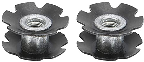Alomejor Fahrrad-Headset-Sternmutter 23,6 MM Radfahren Vorderradgabel Sternmutter Aluminiumlegierung Gabel-Sternmutter für Mountain Road Fahrrad Steuerrohr