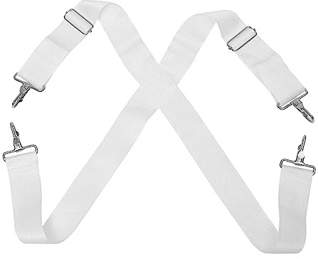 Snaredrum-gurte Marschieren Bass Trommel Schulter Bass Trommel Schulter Strap Sling Trommelgurt Trommel Sling Strap Gürtel Marsch-snare-drum-gurt Nylon Schlinge Weiß Große Trommel