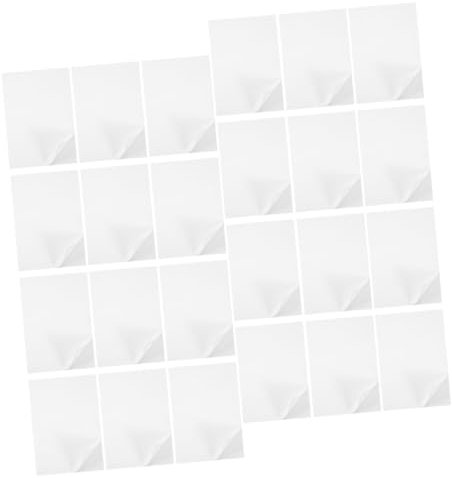 EXCEART Druckerkompatibles Etikettenaufkleberpapier 100 Blatt Selbstklebende Papieraufkleber Shiing-etikettenblätter