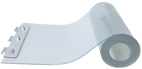 WXQTM Vorhang für Gefriertüren Transparenter Streifenvorhang Leicht Installieren und Entfernen Glatt Plastik Vorhänge, für Lagerhallen, Isolierbereiche (1.05x2m)