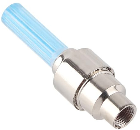 Tbest Reifen-Ventilkappen-Licht, Fahrrad-Rad-Gasdüsen-Licht, LED-leuchtende Reifen-Düsenlampe, Fahrrad-Rad-Ventilkernlampe, Blau