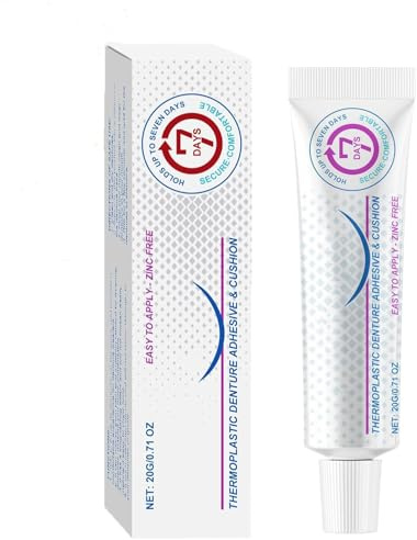Furzero Denture Silicone Reline Kit,Silicone Reline Denture Set,Adhesive for Teeth Denture,Seurico Thermoplastic Denture Adhesive Cushion,Soft Denture Kit (1 pcs)