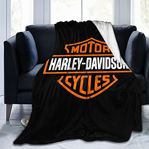 Coperta per gli amanti della moto, super morbida ed elegante, in flanella per tutte le stagioni, per soggiorno, camera da letto, letto, divano, viaggi, campeggio, 152 x 127 cm
